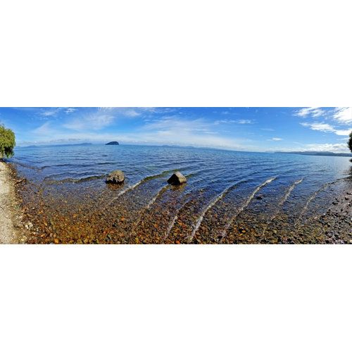 Highland Dunes Wall Art Scenario Of Rock Water And Wave Unframed